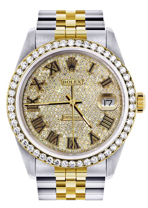 diamond gold rolex watch|gold rolex with diamonds price.